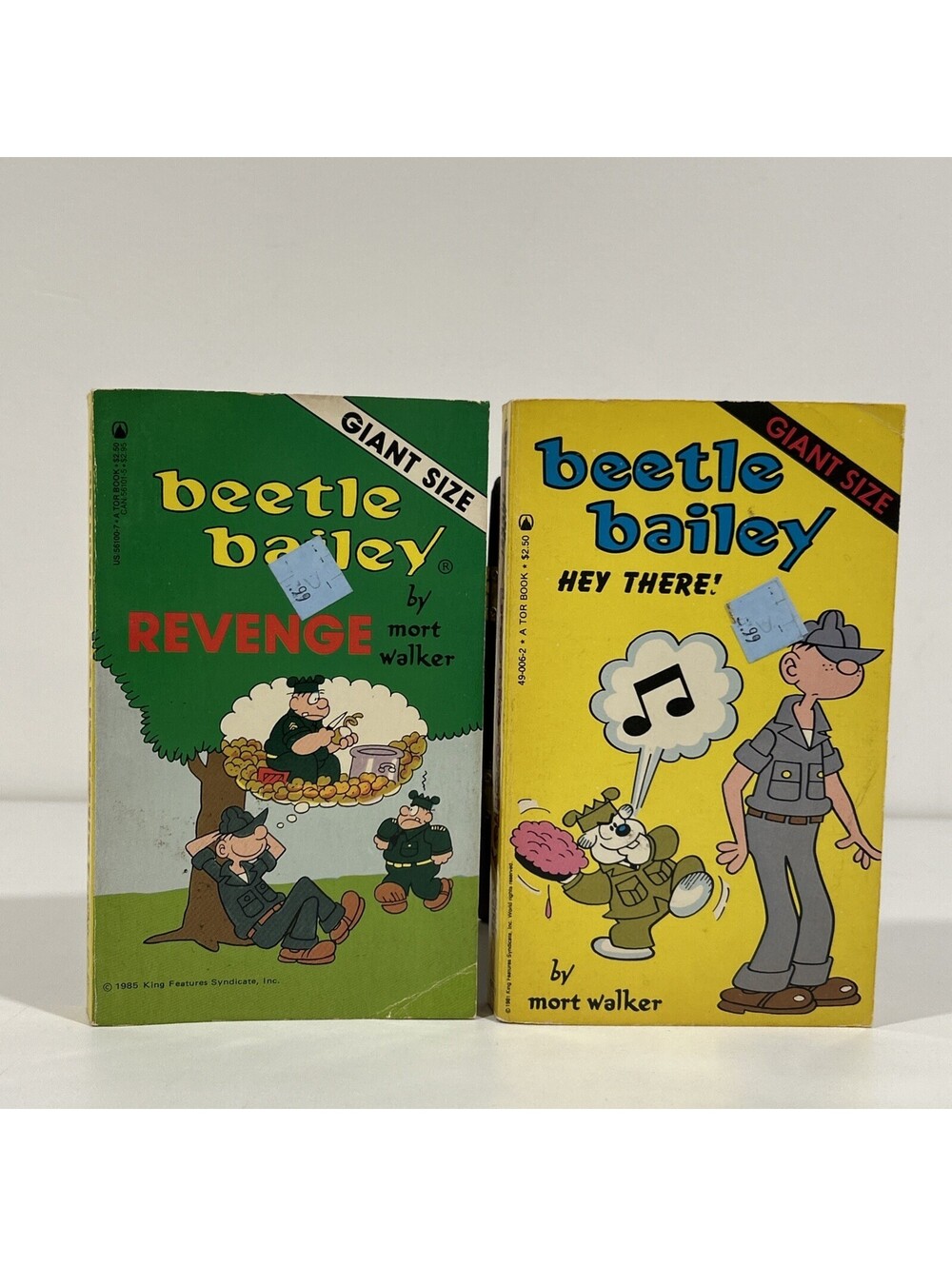 Vintage Beetle Bailey Comic Strip Books (2) Mort Walker 1981